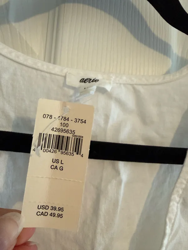 White Linen Aerie Top - Image 3