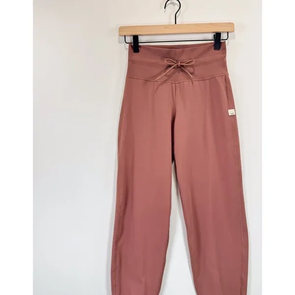 Vuori Womens Pants Pink Daily Jogger High Rise Stretch Running Hiking Yoga XS - Image 5