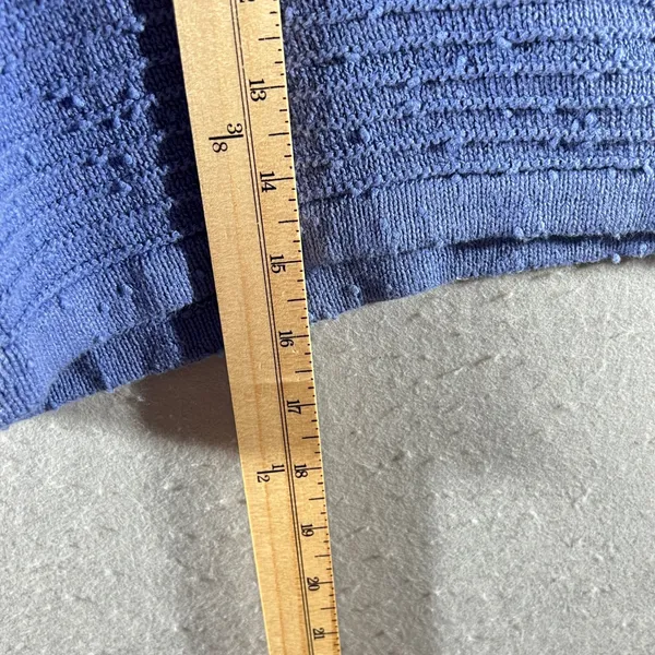 776 | Free People Beach Textured Knit High Rise Lounge Shorts Blue Womens XS‎ - Image 5