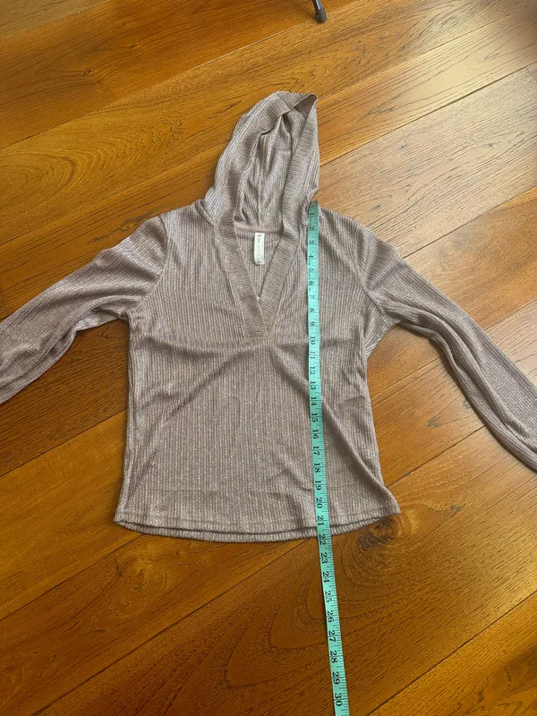Anthropologie Daily Practice Sheer Metallic Long Sleeve - Image 6