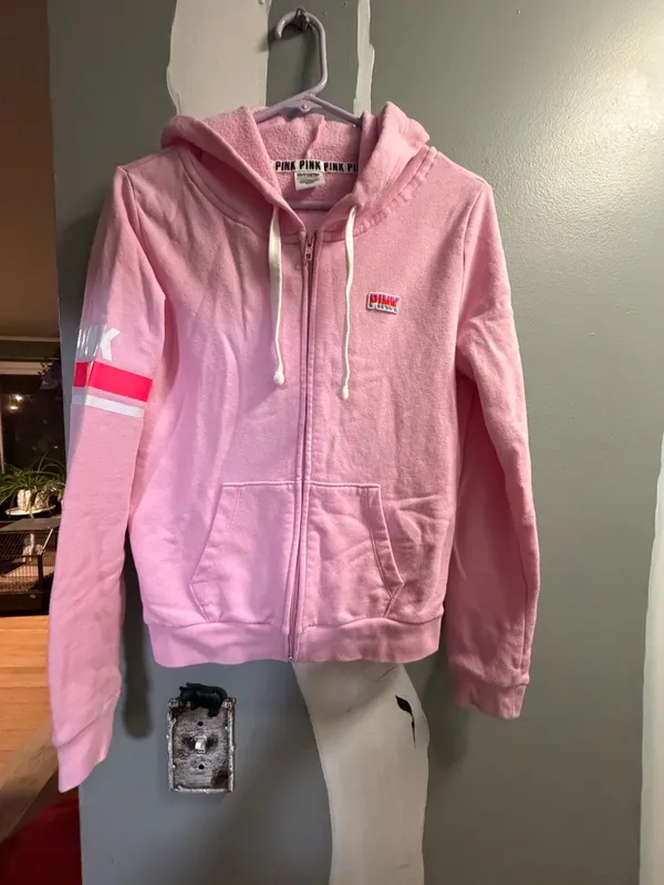 Victoria's Secret PINK Pink Zip-Up Hoodie - Image 3