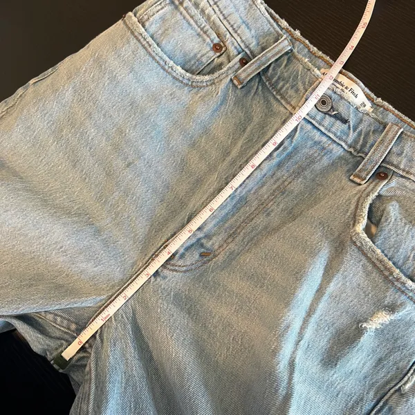 Abercrombie‎ & Fitch The Vintage Flare High Rise Jeans Light Wash Blue 28 6R - Image 9