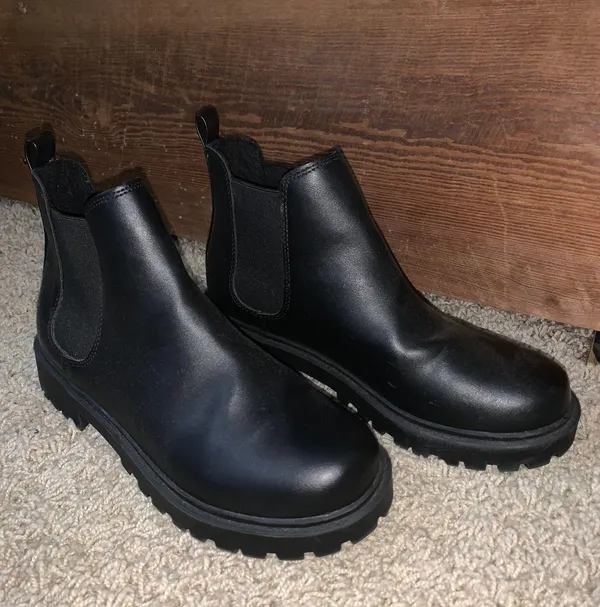 Black Booties Size 7 - Image 2