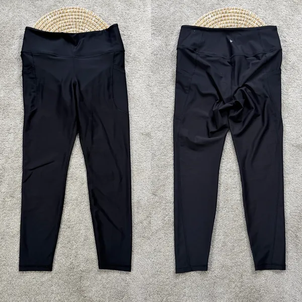 Old Navy Women’s Powersoft High Rise 7/8 Leggings Pockets in Black L - Image 3