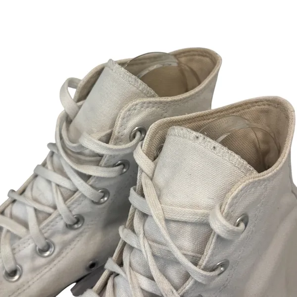 Converse Chuck Taylor All Star Lift Platform Canvas‎ White High Top Sneakers 9W - Image 11