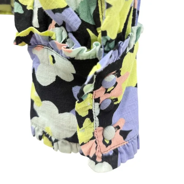 Free People Ariana Printed Floral Top Retro Combo size Medium - Image 7