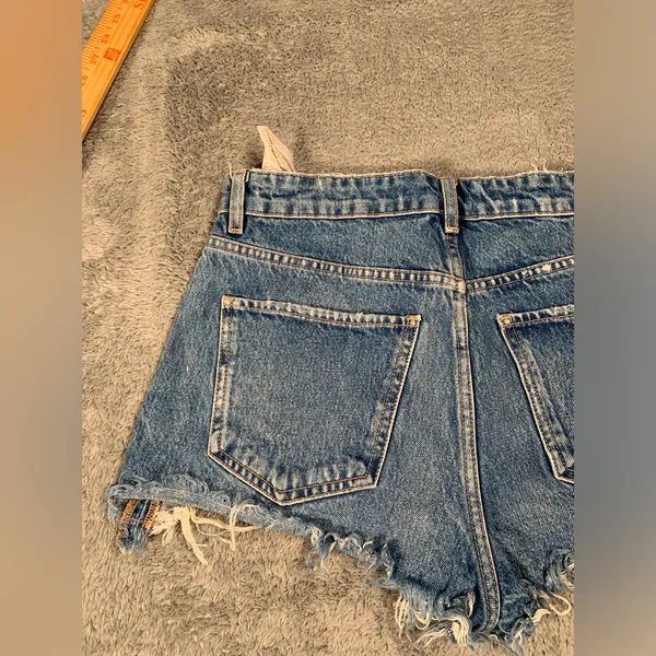 Zara Denim cutoff Blue Women Shorts 4 - Image 8