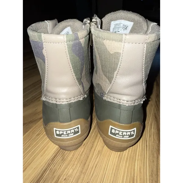 Sperry Syren Gulf Camo Driftwood Women's 8.5‎ Top-Sider Duck Boots green Tan - Image 4