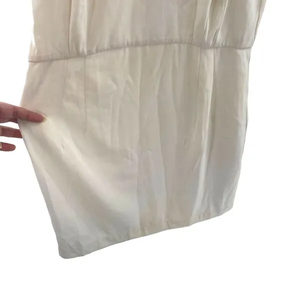 French Connection Size 8 Beaded White Mini Dress‎ Graduation Party Bridal NWT - Image 9