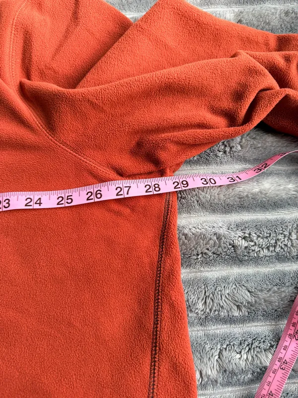 Eddie Bauer Men's Quarter Zip Fleece Pullover, Burnt Orange - Image 6