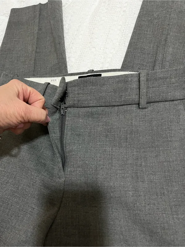 J. Crew Cameron Gray Tailored Trousers sz 10 Career Classic Preppy - Image 6