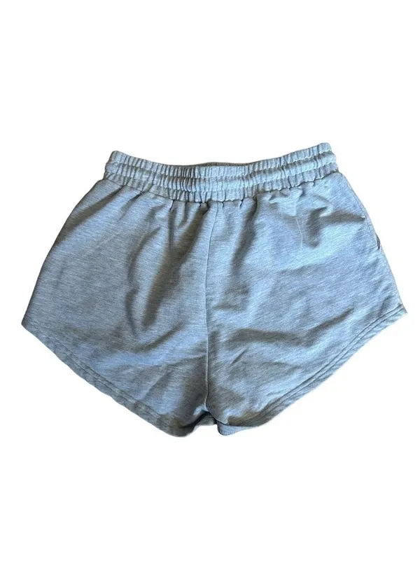 Athletic Gray Drawstring Shorts Size M - Image 2