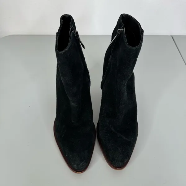 Sam Edelman Blake Black Suede‎ Ankle Bootie With Block Heel Size 6.5 - Image 3