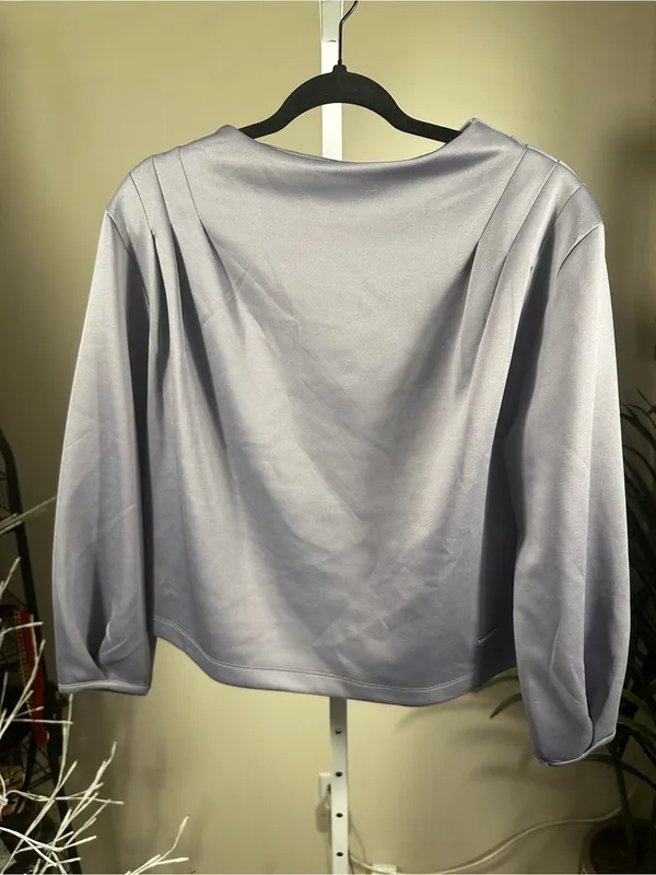P271. Marc New York- Women’s Lavender Long-Sleeve Cropped Top - Image 2