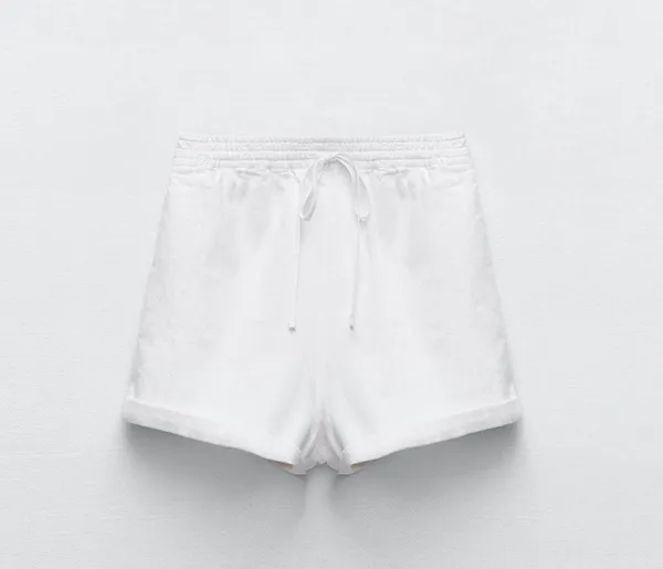 ZARA roller cotton white shorts - Image 8