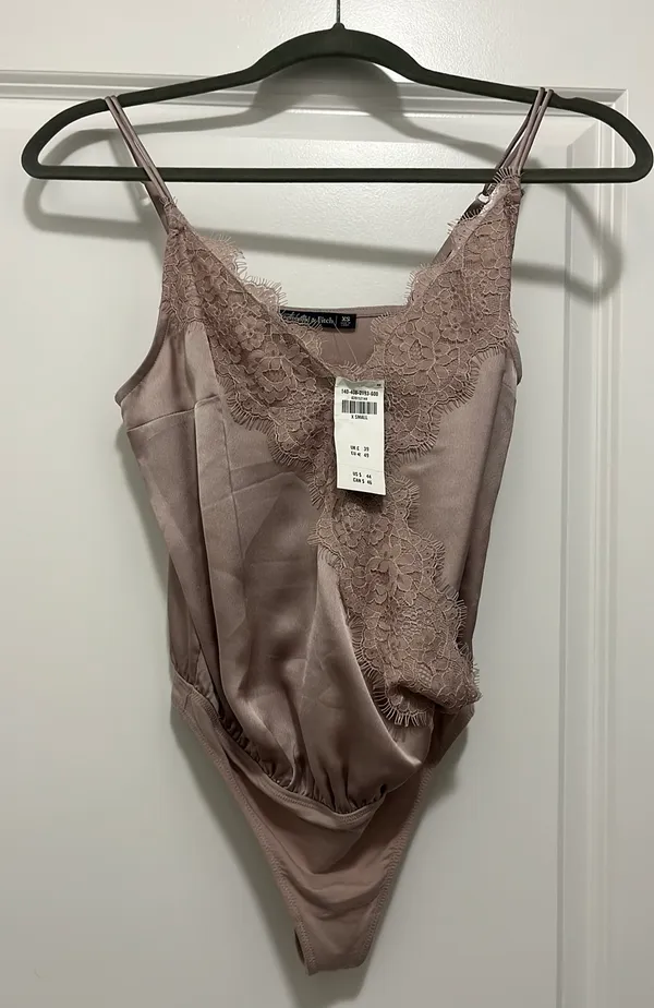 Lace Trim Bodysuit - Image 2