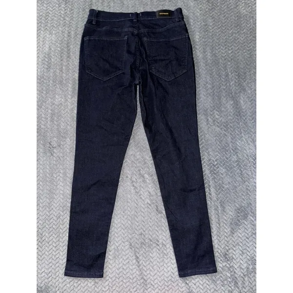 Express High Rise Skinny Jeans Dark Wash Denim Classic‎ Style Size 10 - Image 6