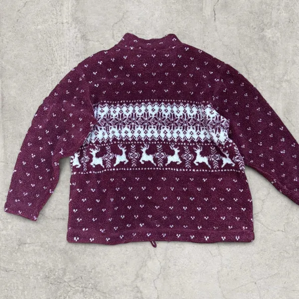 Cherokee Fleece Half zip Christmas sweater - Image 5