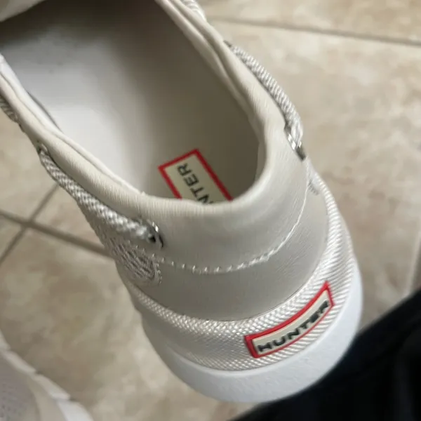 Hunter‎ sasa Original Mesh Boat Shoe Sneakers Beige White Womens Size 9M EUC - Image 8