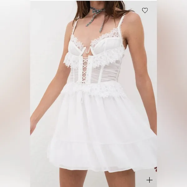 For Love & Lemons Underwire Bridal Sexy Corset Party Fancy Prom Mini Dress NWT S - Image 2