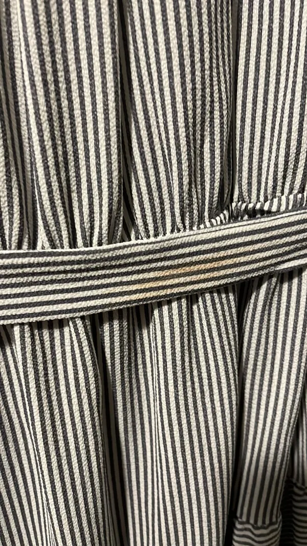 Monteau Gray Stripped Dress - Image 4