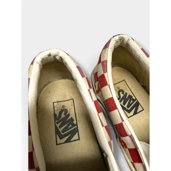 Vans Classic Slip-On Rainbow Checkerboard Pride Shoes Women's 8 Men's 6.5 - Image 2
