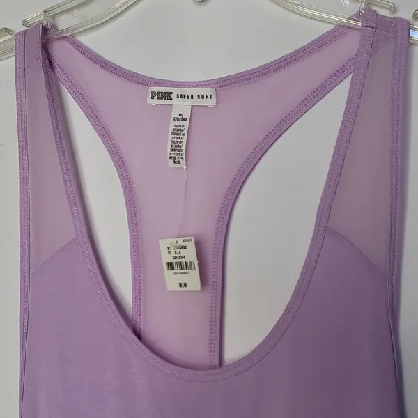 PINK - Victoria's Secret NWT razor back purple tank top running sucks size Medium - Image 3