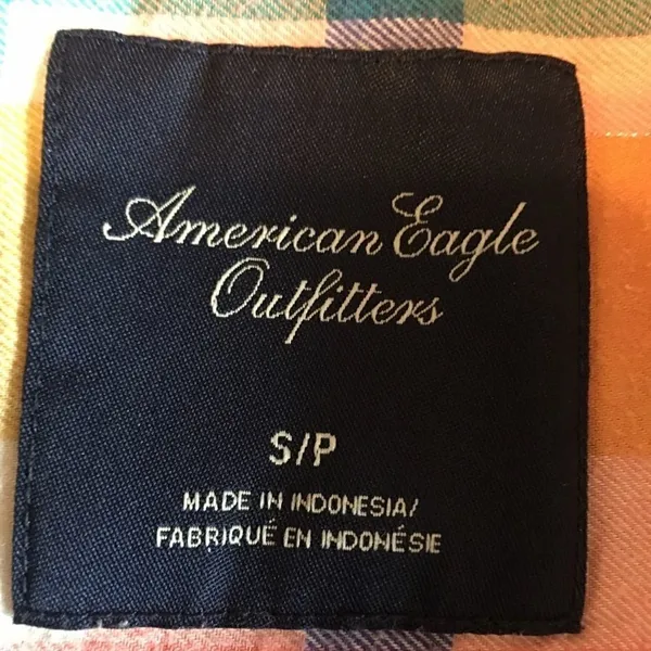 Vintage American Eagle snap down flannel - Image 3