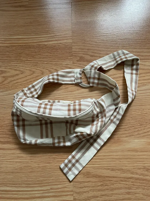 Boohoo Cream tan plaid suit set - Image 6