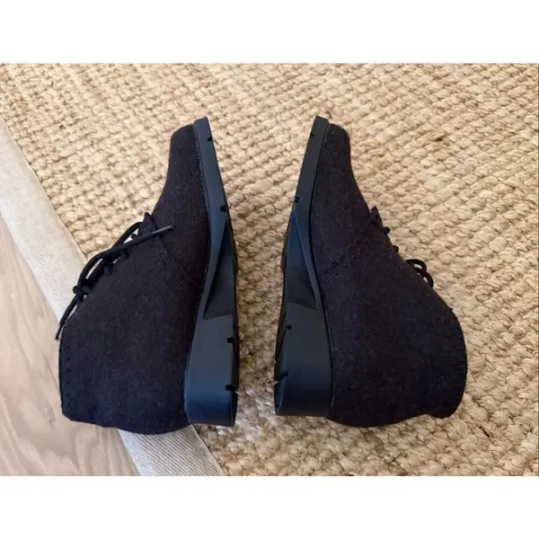 Vintage Talbots Brown Felt Lace-Up Ankle desert-style chukka women’s boots - Image 6