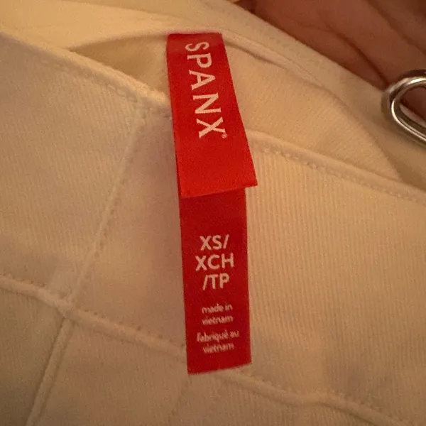 Spanx Twill Cropped Wide Leg Pants in Bright White - Image 6