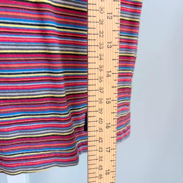 Gap Multicolor Striped Baby Tee Y2K 90s Crop Top Women's XS - Image 5