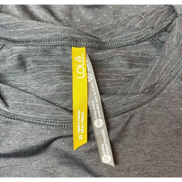 Lole Gray Long Sleeve Activewear Top Women’s Small Reflective - Image 3