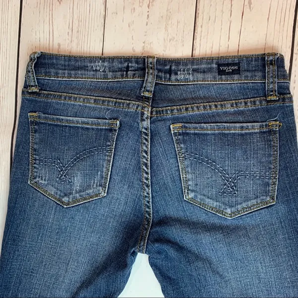 Vigoss Flare Distressed Jeans Size 0 - Image 7
