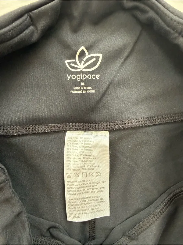 Yogipace Black High Rise Athletic Leggings XL Yoga Activewear‎ - Image 3