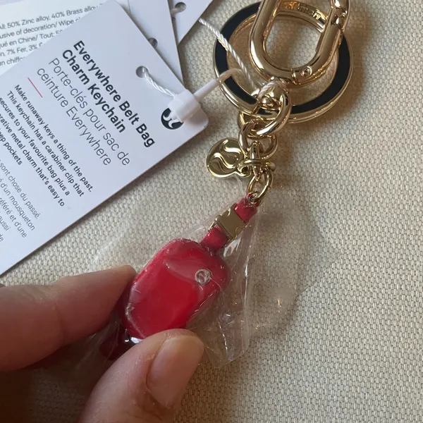 Lululemon Everywhere Belt Bag Charm Keychain - Lululemon Red - Image 2