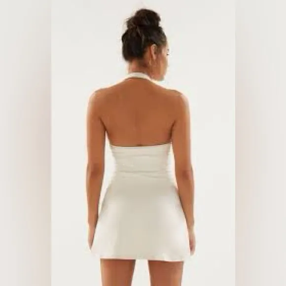 PacSun PAC 1980‎ whisper active putting mini dress skort ivory off white womens size XL - Image 2