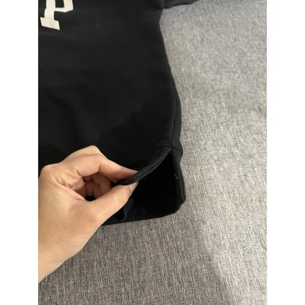 GAP Women's Black Logo Crewneck Cropped Sweatshirt Sz S - Image 6