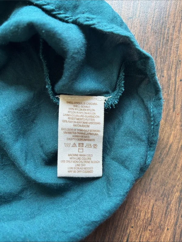 Free People Whimsy Fairycore Teal Green Ruffle Cold Shoulder Mini Dress | Sz 2 - Image 11