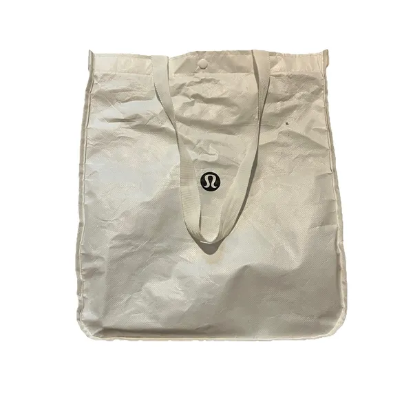 Lululemon black & white medium reusable tote bag - Image 3