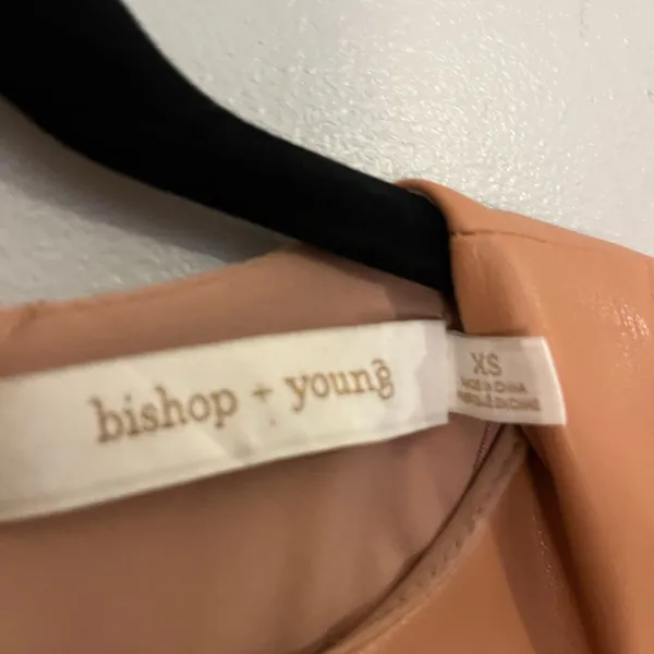 bishop &‎ young Hayden Faux Leather Mini Dress XS - Image 4