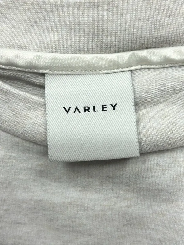 VARLEY Cropped Sweatshirt Small Oatmeal - Knoll Short Sleeve Gym Workout - Image 7