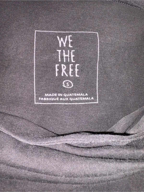 Free People We The Free Don’t You Want Me Cowl Neck Tee Grey Small - Image 5