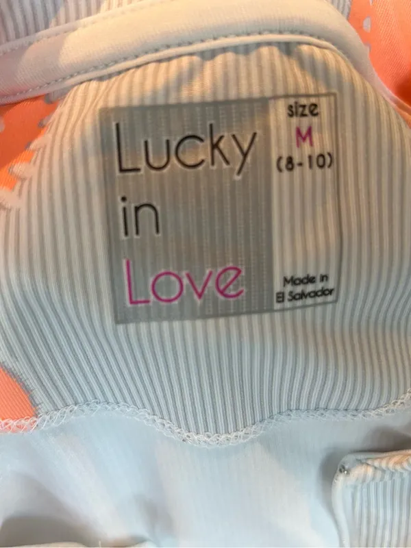 Lucky in Love Sleeveless 1/4 Zip Active Shirt - Size Medium - Image 2