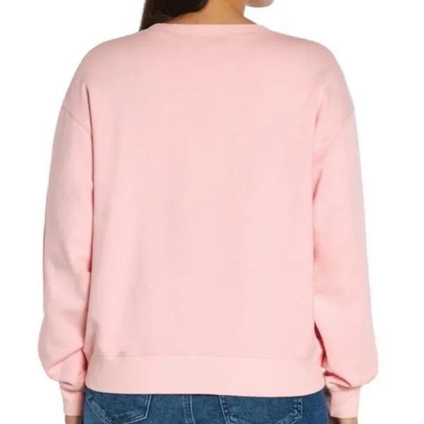 White Fox Pink Brunch Club Pullover‎ Crew Sweatshirt Sweater Size M - Image 6