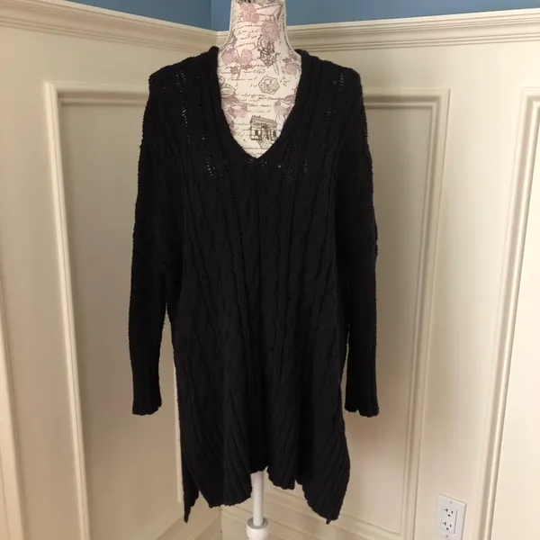 Free People Oversized Cabled Sweater - Image 4