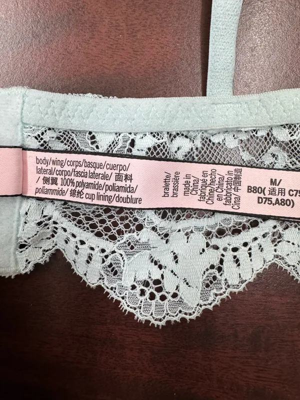 Victoria’s Secret Lace Triangle Bralette Size Medium - Image 6