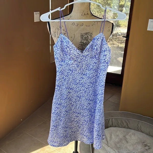 Princess Polly IMOGEN MINI DRESS BLUE Size 2 - Image 5