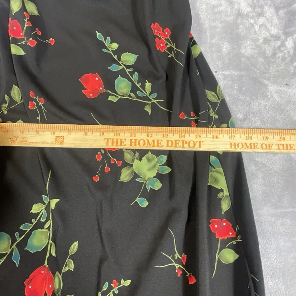 Arianna Rachel Kaye Ladies 8 Petite Long Black‎ Floral Maxi Evening Gown Elegant - Image 12