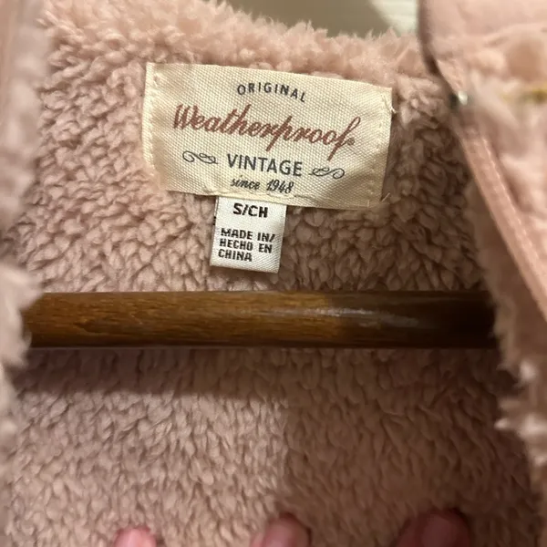 Original Weatherproof Vintage Cozy Pink Sherpa Vest - size small - Image 7